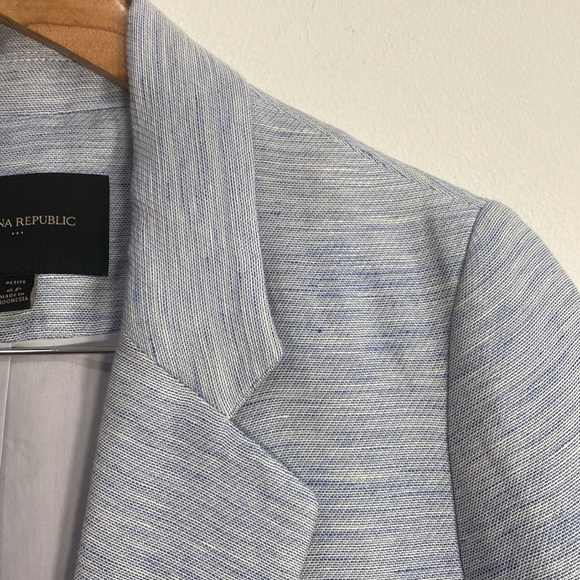 Banana Republic Cotton Linen Blend Blazer 6P - Picture 3 of 13